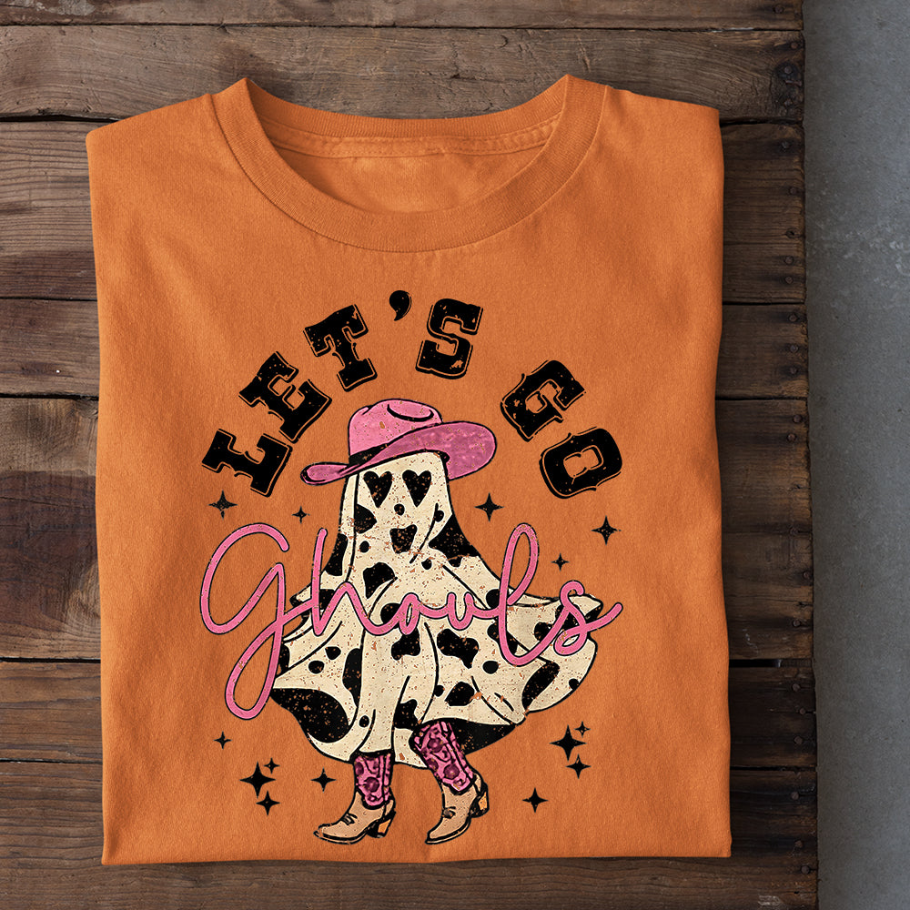 Halloween Cowboy T-shirt, Let's Go, Gift For Cowboy Lovers, Horse Tees