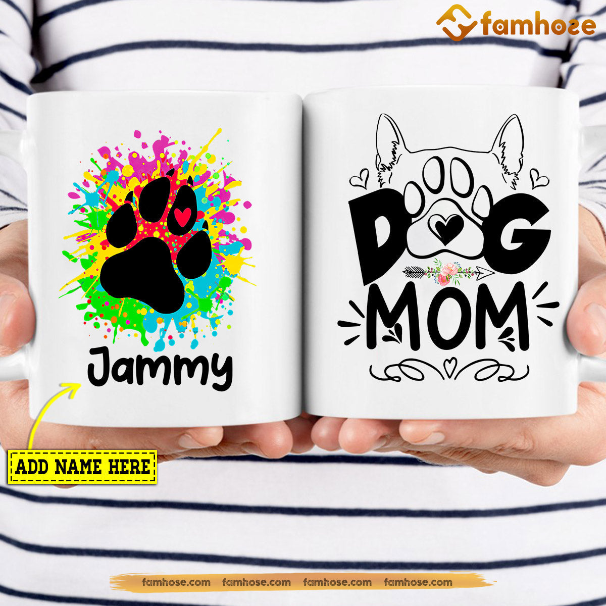 Cute Personalized Dog Mom Mug, Dog Mom, Mother's Day Gift For Dog Lovers, Dog Owners