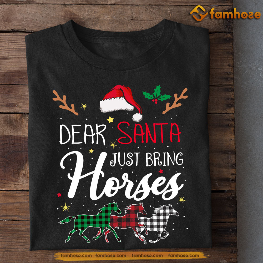 Horse Christmas T-shirt, A Christmas Wish To Santa, Gift For Horse Lovers, Horse Riders, Equestrians