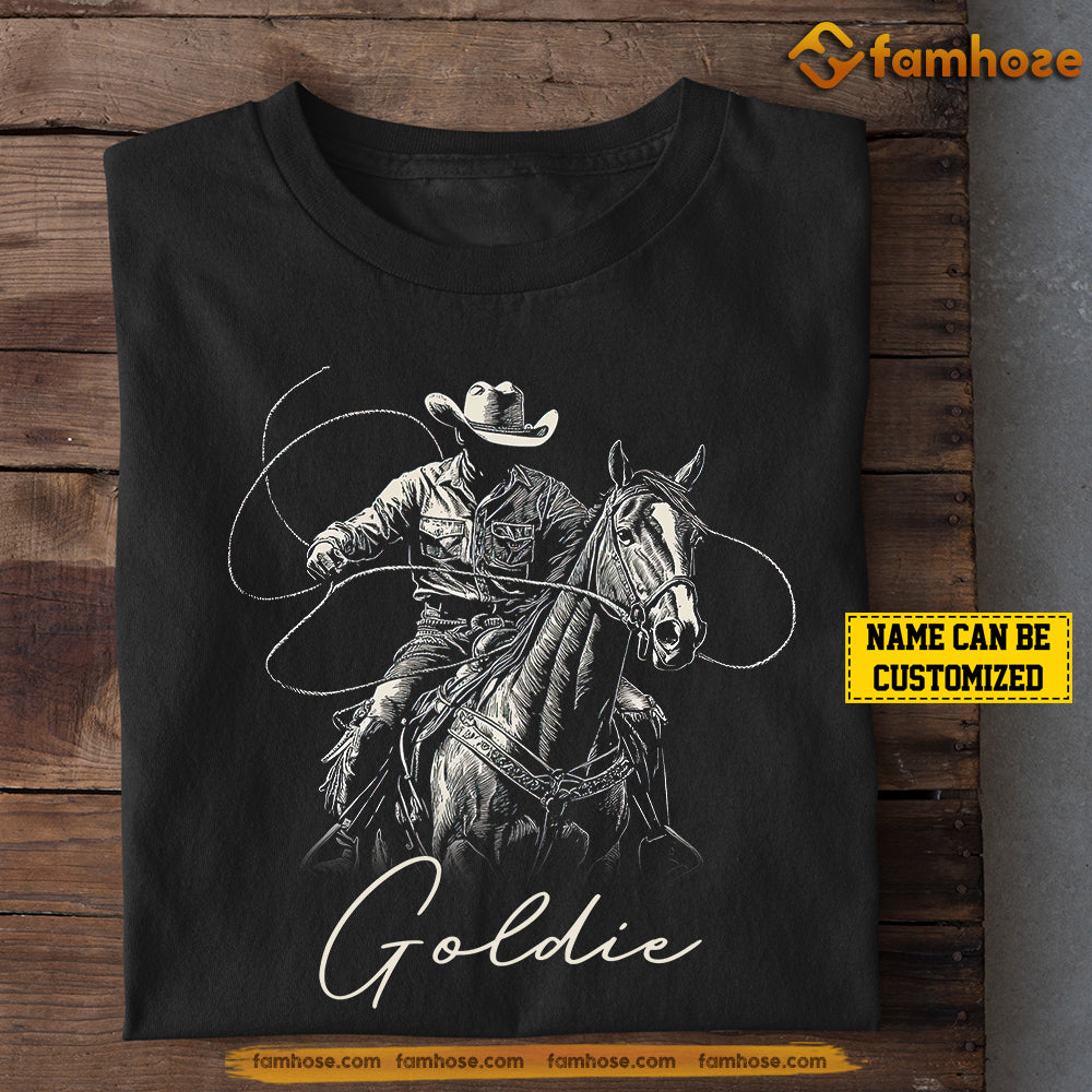 Personalized Cowboy T-shirt, Saddle Up, Gift For Horse Lovers, Cowboy Lovers