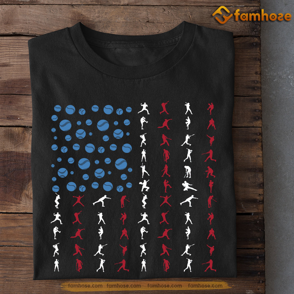 July 4th Baseball T-shirt, Boys Baseball, Independence Day Gift For Baseball Lovers, Baseball Tees