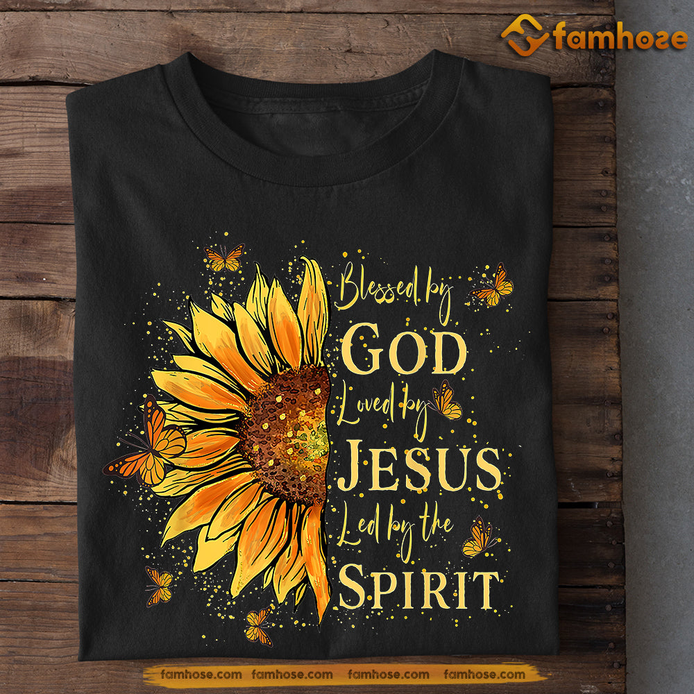 God T-shirt, Sunflower God, Jesus And Spirit Tees Gift For God Lovers, Christian Lovers