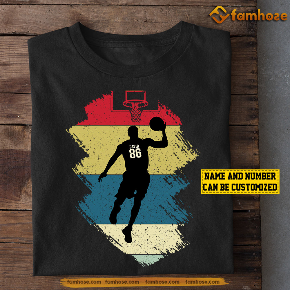 Cool Personalized Basketball Boy T-shirt, Symbol Of Basketball Tees Gift For Basketball Players, Basketball Lovers