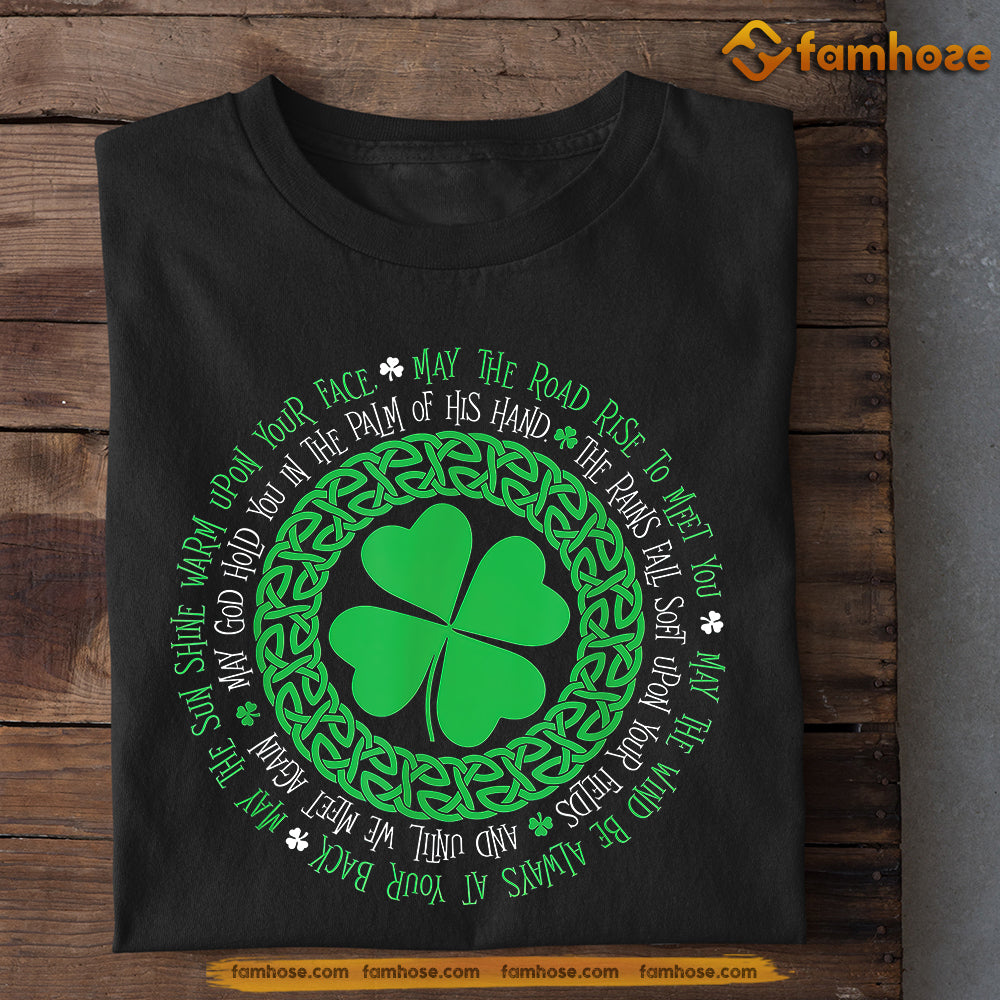 Interesting St Patrick's Day T-shirt, The Rock Rise To Meet You Patrick's Day Gift For Irish, Lucky Shamrock Lovers