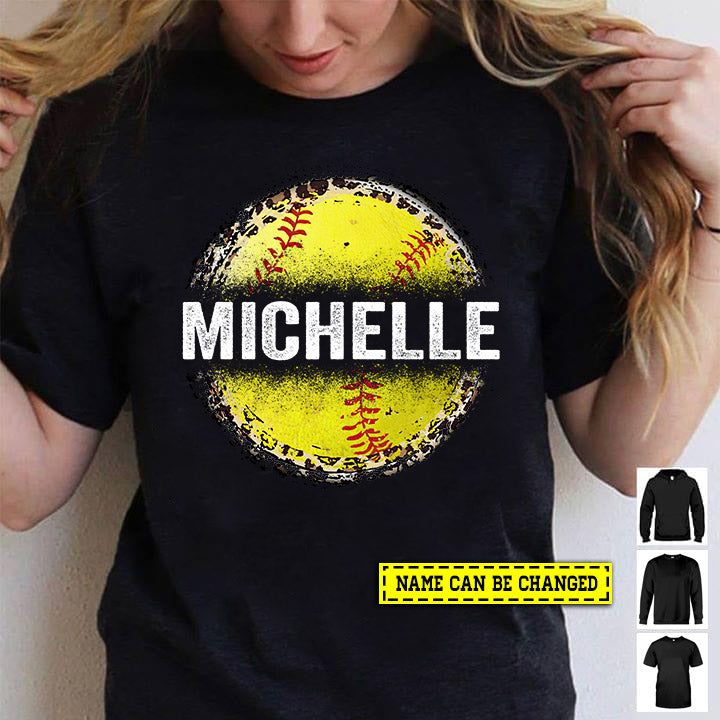 Personalized Softball T-shirt, Your Name, Gift For Softball Lovers, Softball Tees, Softball Girls