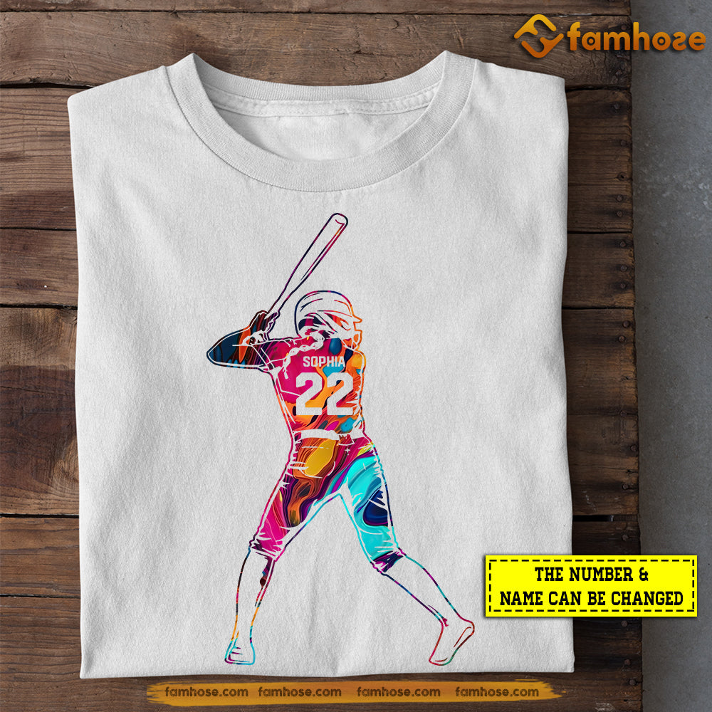 Personalized Softball T-shirt, Do Act Like Me, Gift For Softball Lovers, Softball Tees, Softball Girls