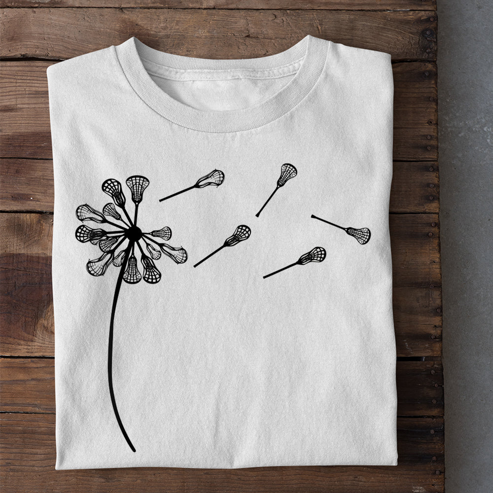 Lacrosse T-shirt, Dandelion Lacrosse, Gift For Lacrosse Lovers, Lacrosse Players