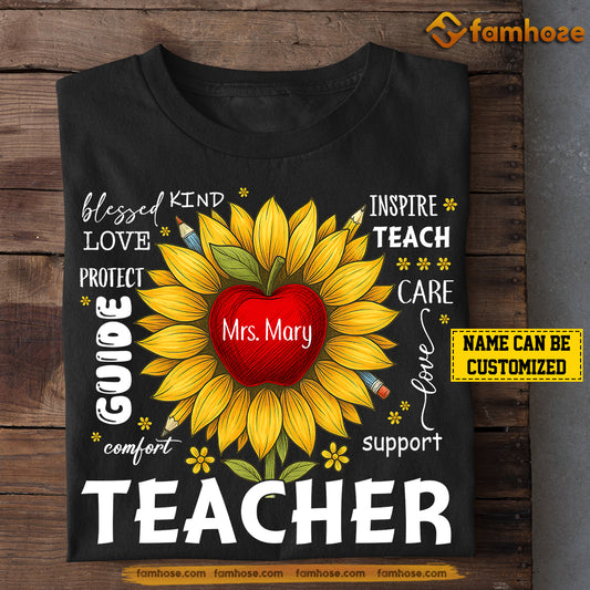 Personalized Teacher T-shirt, Teacher Appreciation Tees Gift For Teacher Lovers