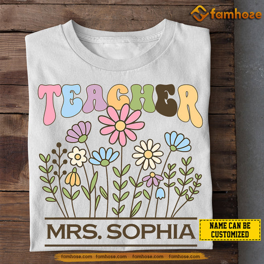 Personalized Teacher T-shirt, Teacher Tees Gift For Teacher Lovers