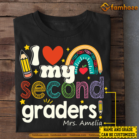 Personalized Teacher T-shirt, I Love My Graders Tees Gift For Teacher Lovers