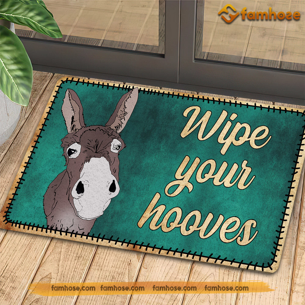 Donkey Doormat, Wipe Your Hooves Gift For Donkey Lovers, New Home