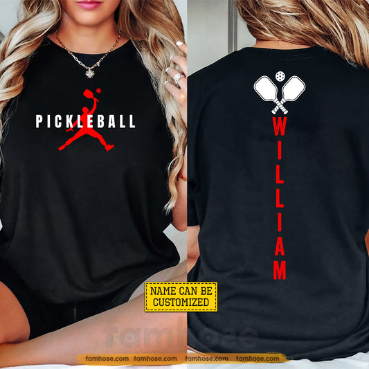 Personalized Pickleball Two-sided T-shirt, Every Rally Starts Here Sport Tees Gift For Pickleball Lover