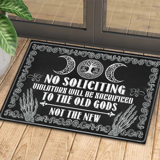 Halloween Doormat, To The Old Gods Not The New, Spooky Doormat For Home Decor Housewarming Gift, Welcome Mat Gift