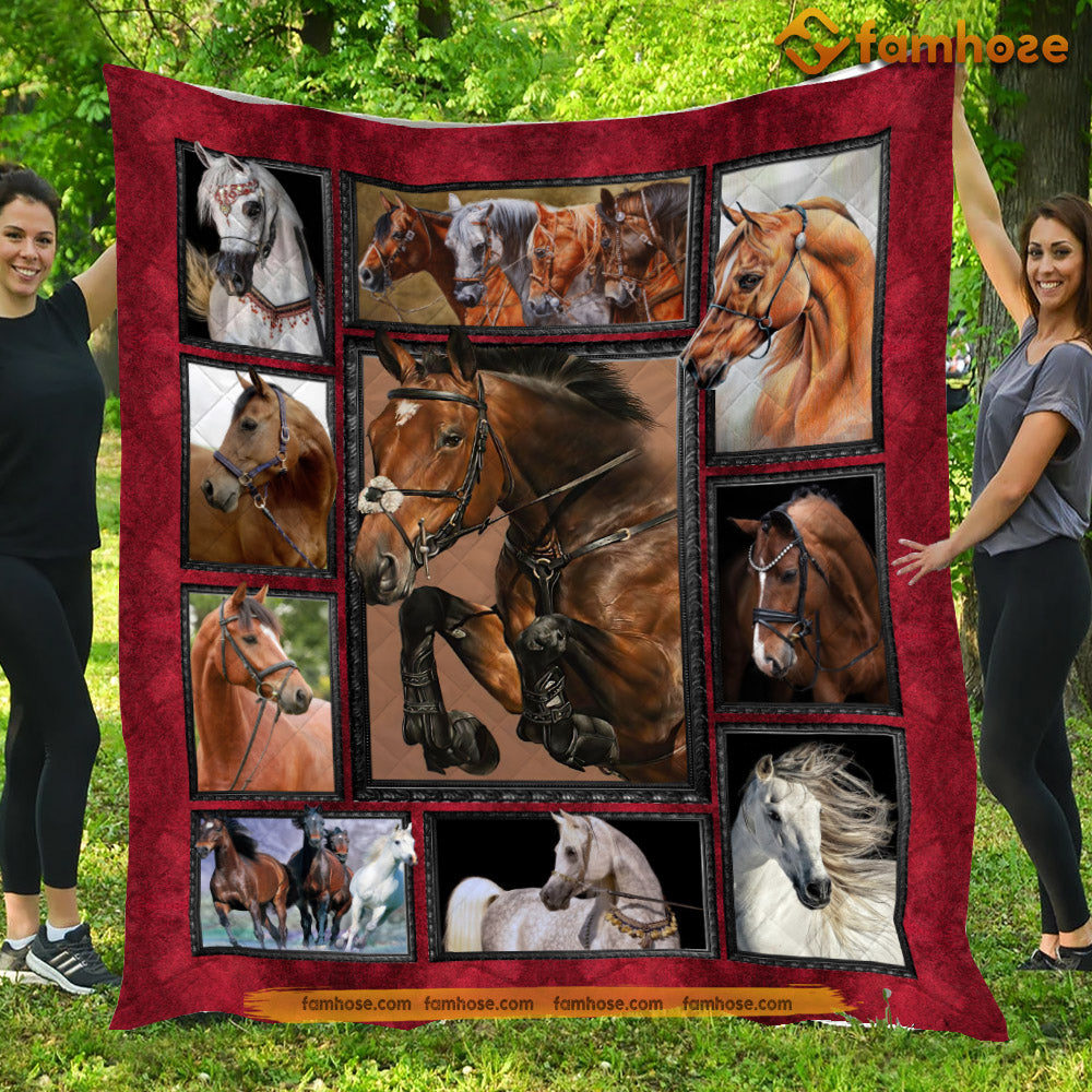 Horse Blanket, Welcome To My Barn Fleece Blanket - Sherpa Blanket Gift For Horse Lover