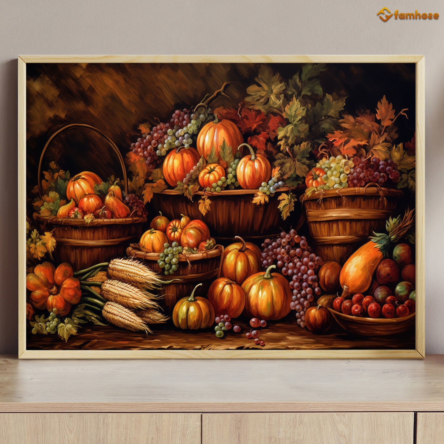 Painting Full Of Pumpkins Thanksgiving Canvas Painting Wall Art Decor painting-full-of-pumpkins-thanksgiving-canvas-painting-wall-art-decor