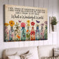 What A Wonderful World, Inspirational Quotes Canvas Painting, Motivational Wall Art Decor - Flowers Poster Gift