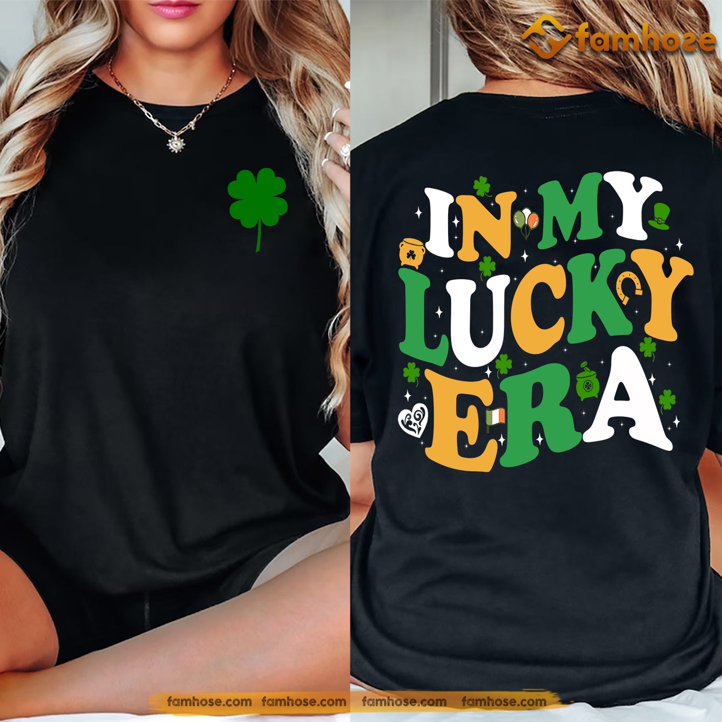 St. Patrick's Day Two-sided T-shirt, In My Lucky Era, Irish Gift