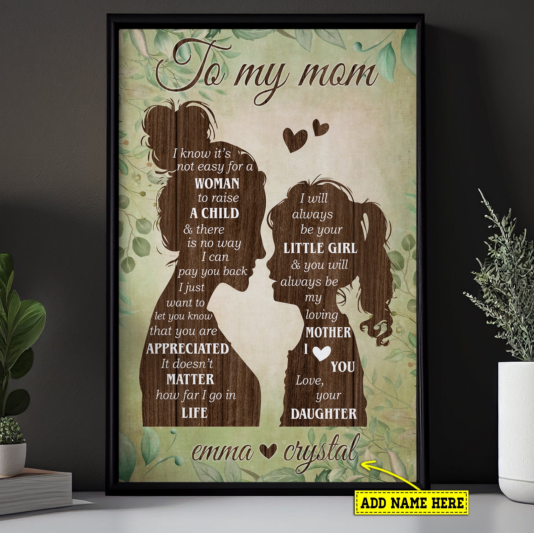Personalized Mother From mom\'s closet a painting that she did on a 8×10 canvas main image 0