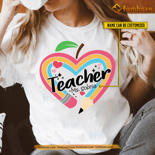 Personalized Teacher T-shirt, Teacher Tees Gift For Teacher Lovers