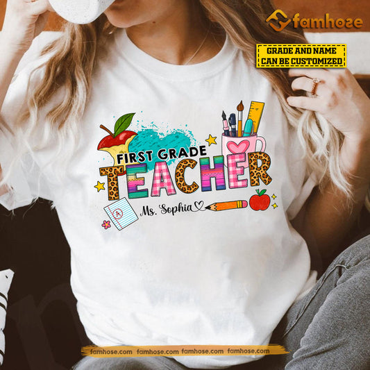 Personalized Teacher T-shirt, Teacher Tees Gift For Teacher Lovers