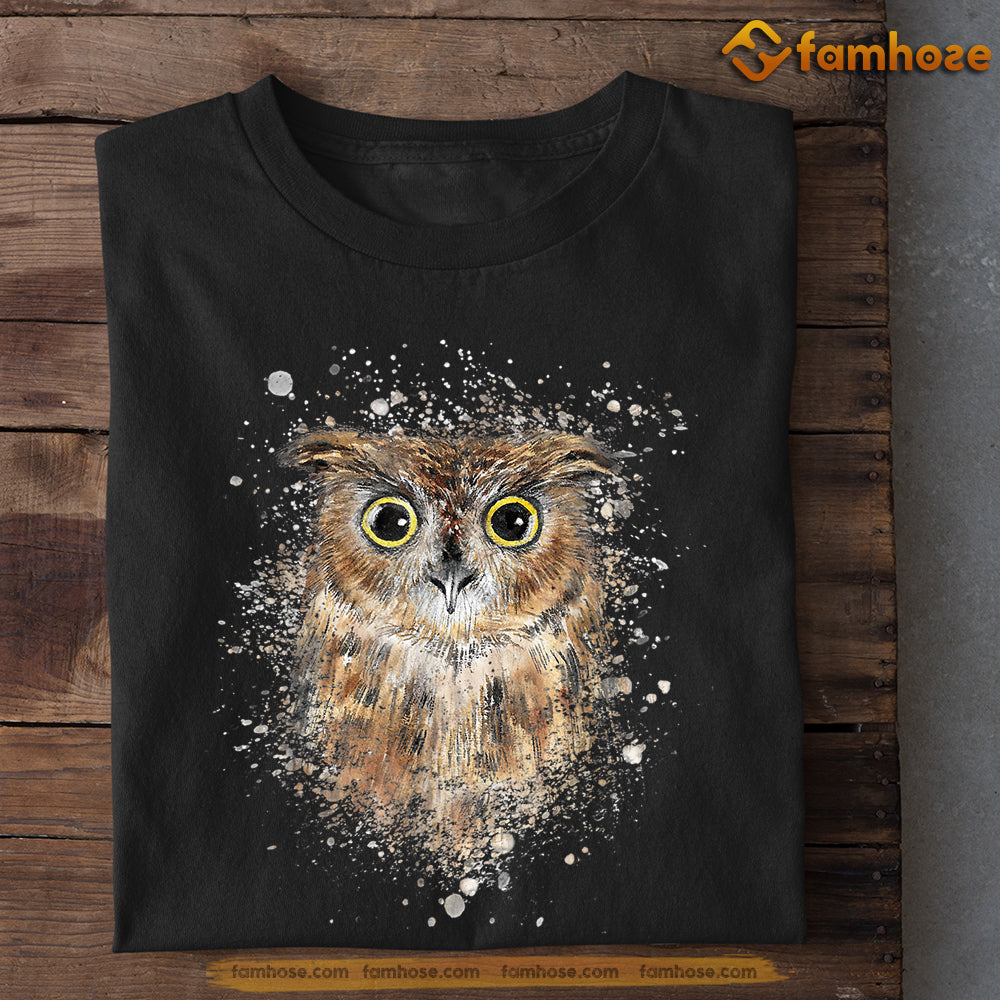 Owl T-shirt, Mysterious Pattern Owl Gift For Owl Lovers, Owl Owners