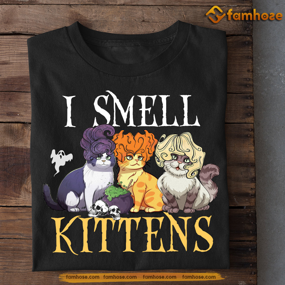 Halloween Cat T-shirt, I Smell Kittens, Gift For Cat Lovers, Cat Tees, Cat Owners