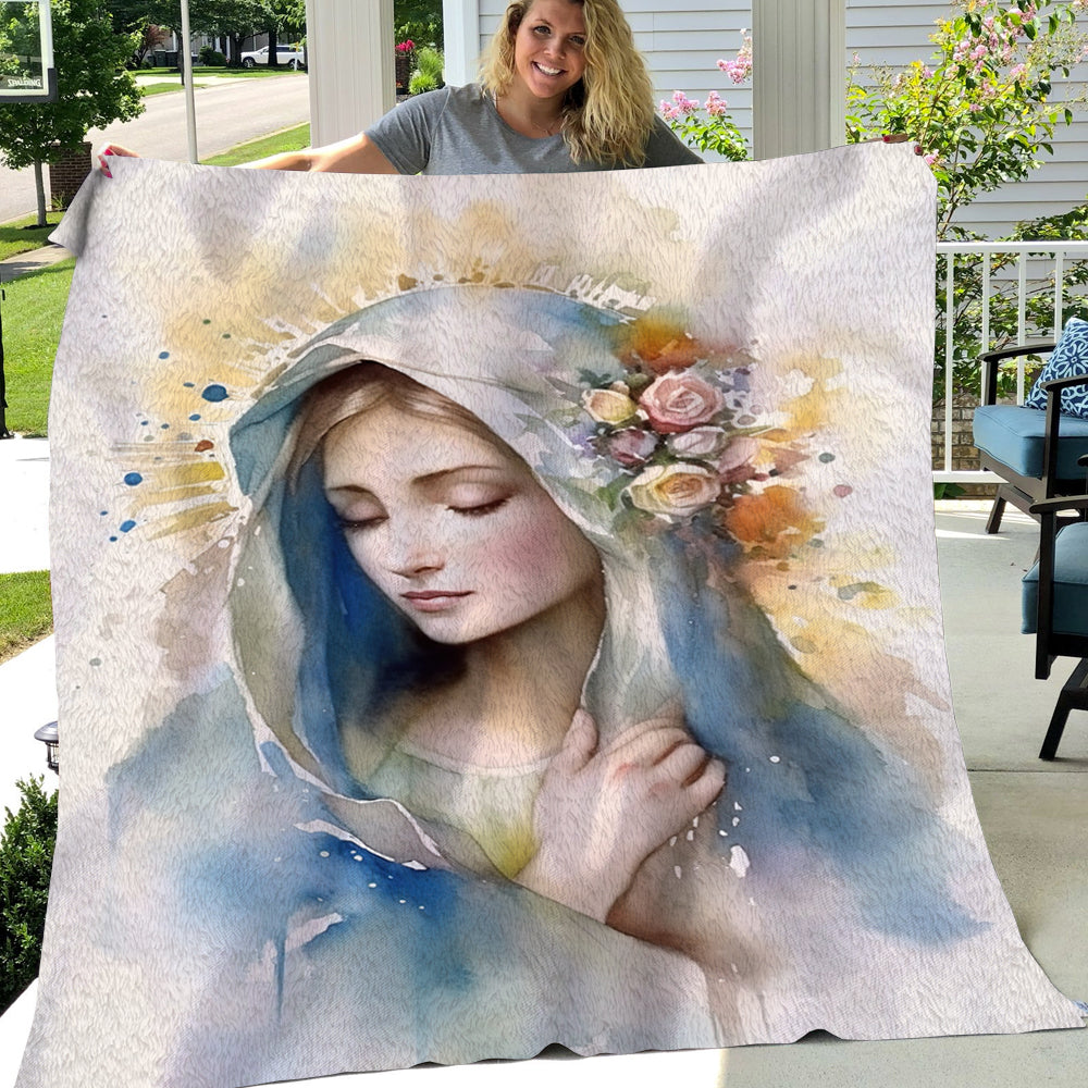 Our lady of discount guadalupe fleece blanket