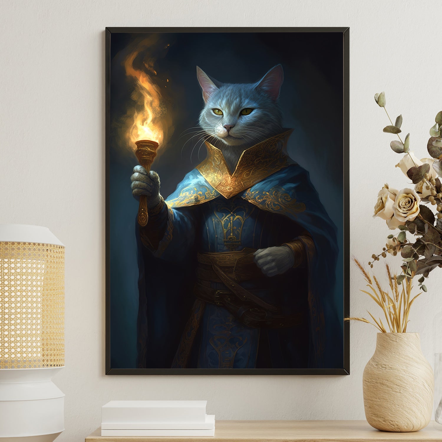 Mystical Cat Wall store Hanging