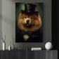 Chow Chow In Victorian Style, Victorian Dog Canvas Painting, Victorian Animal Wall Art Decor, Poster Gift For Chow Chow Dog Lovers