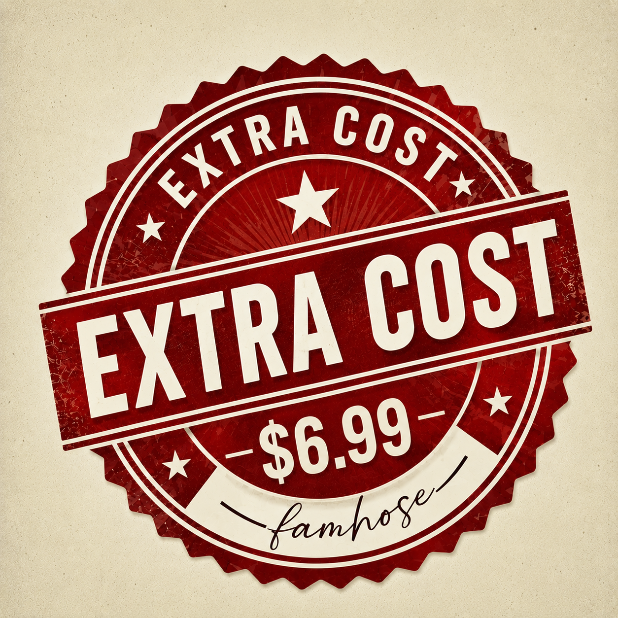 Extra Cost 6.99$ Famhose