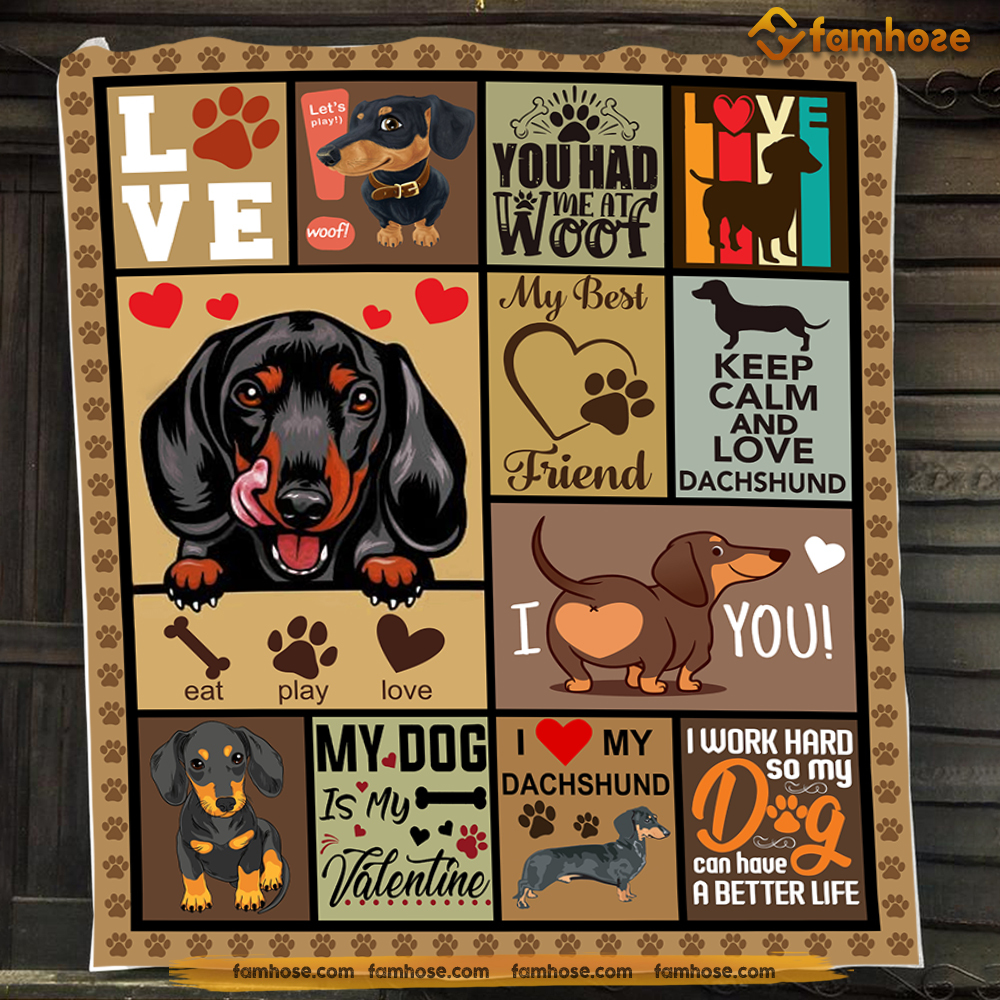 Fleece Blanket Gifts For Dog Moms - Valentine's Day Blanket