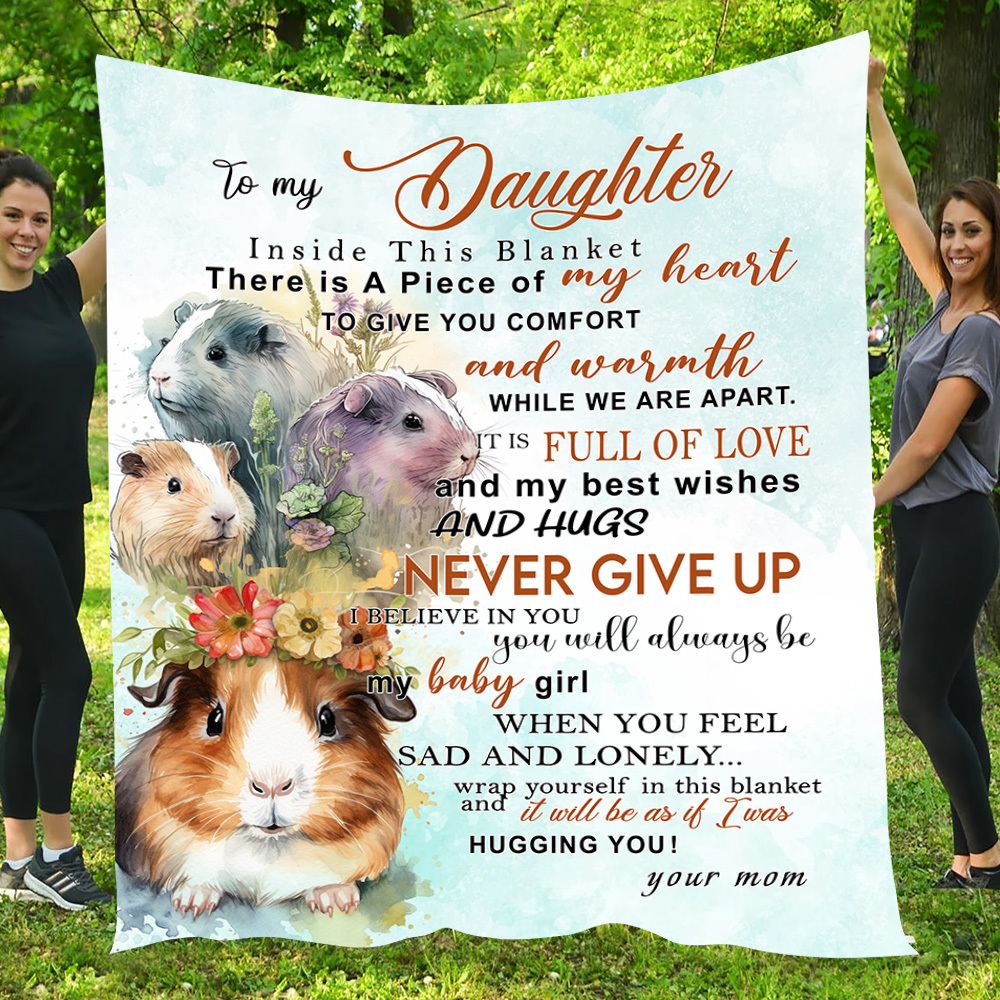 Guineapig Blanket, It's Full Of Love And My Best Wishes And Hugs Fleece Blanket - Sherpa Blanket Gift For Guineapig Lover