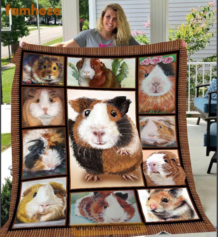 Guineapig Blanket, Guineapig Fleece Blanket - Sherpa Blanket Gift For Guineapig Lover
