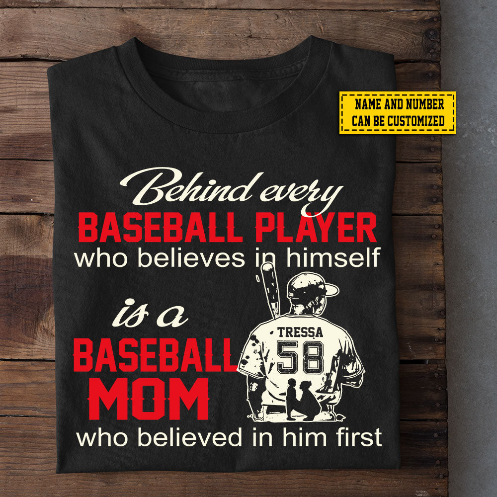 Personalized Mother s Day Baseball Boy T shirt Baseball Mom Who