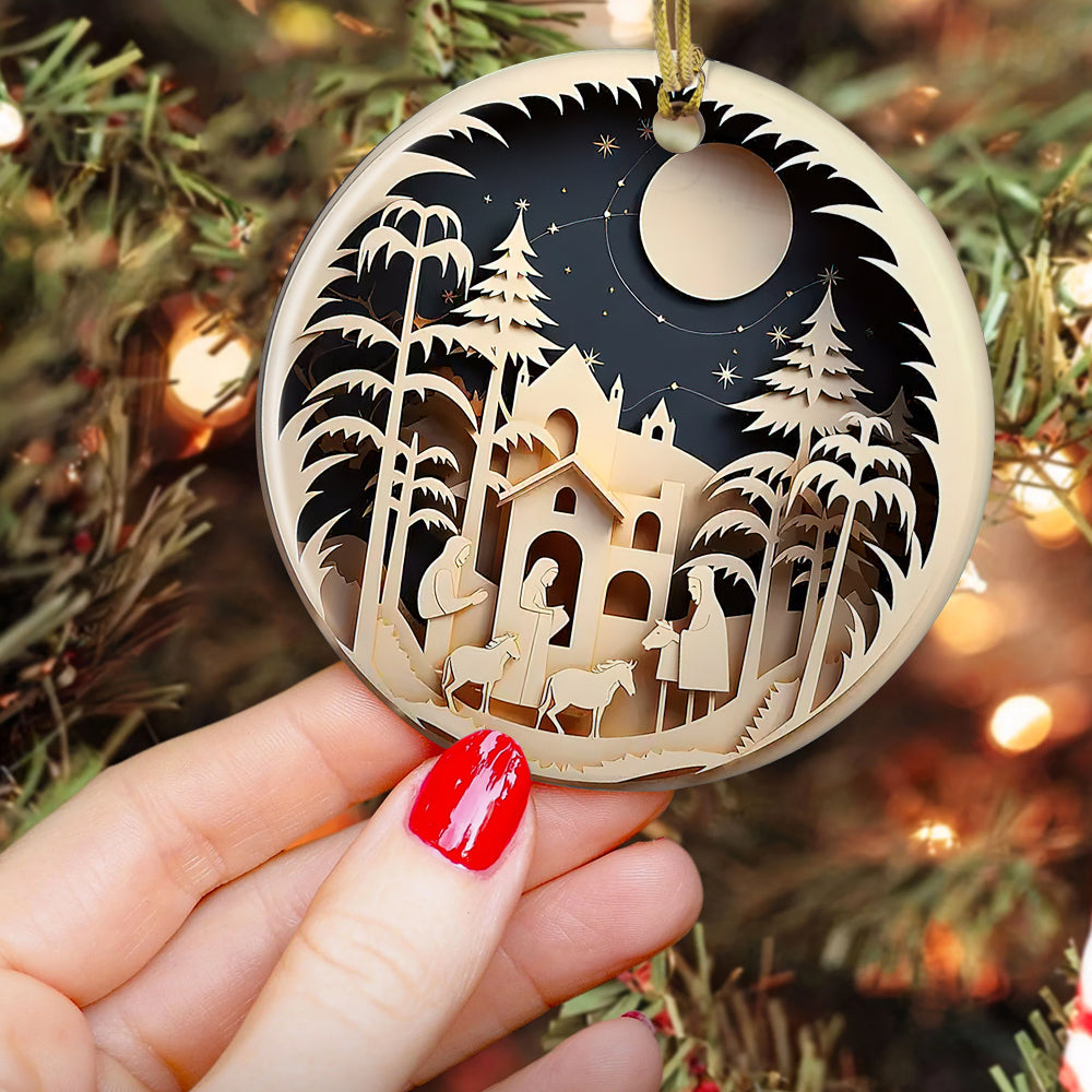 Nativity A Christmas Story Ceramic Ornament Christmas, Ornament Gift For Decorating Christmas Tree