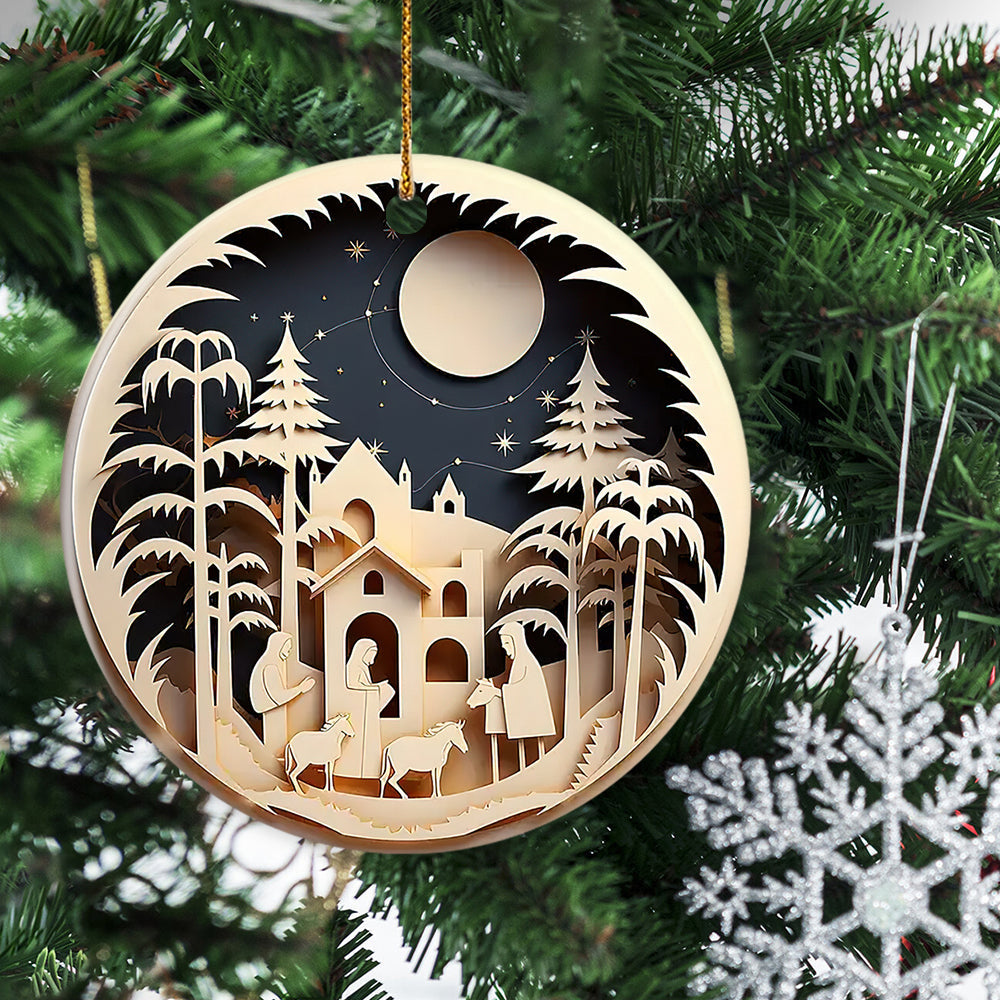 Nativity A Christmas Story Ceramic Ornament Christmas, Ornament Gift For Decorating Christmas Tree