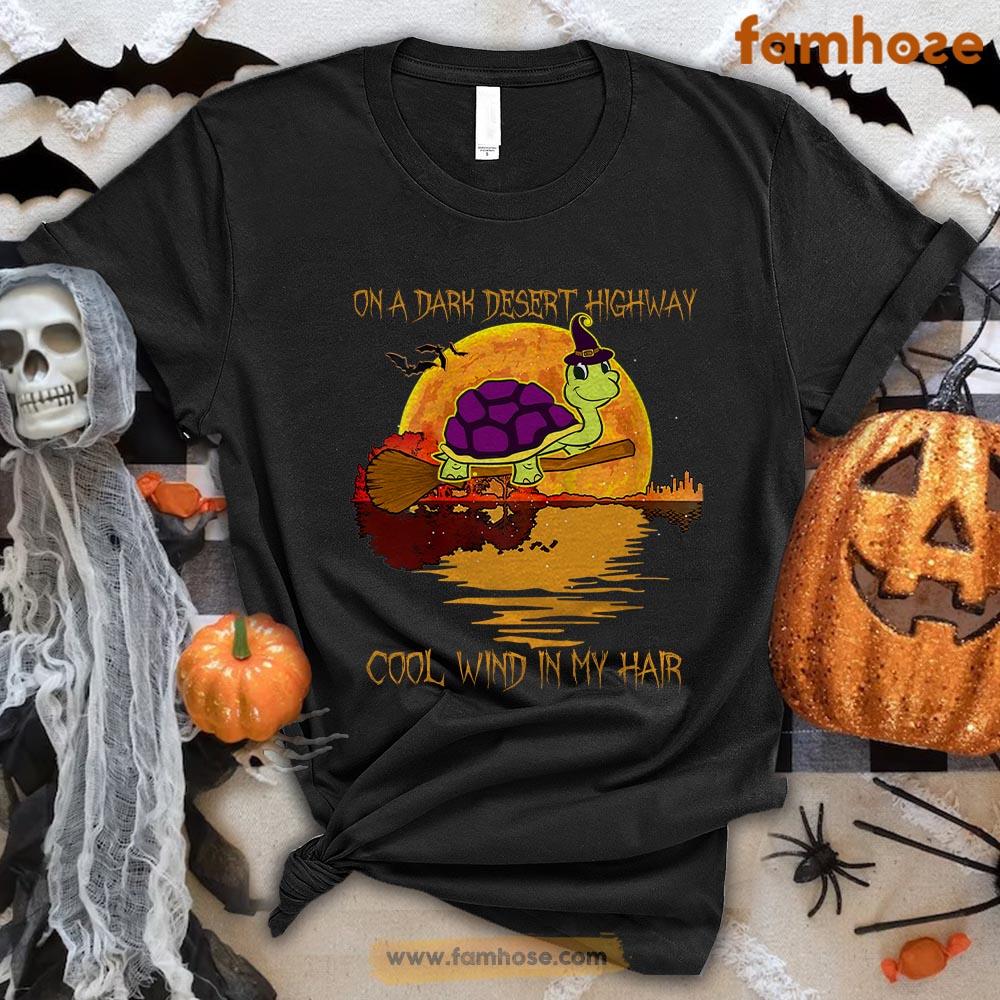 On A Dark Desert Highway Cool Wind In My Hair Halloween Tee