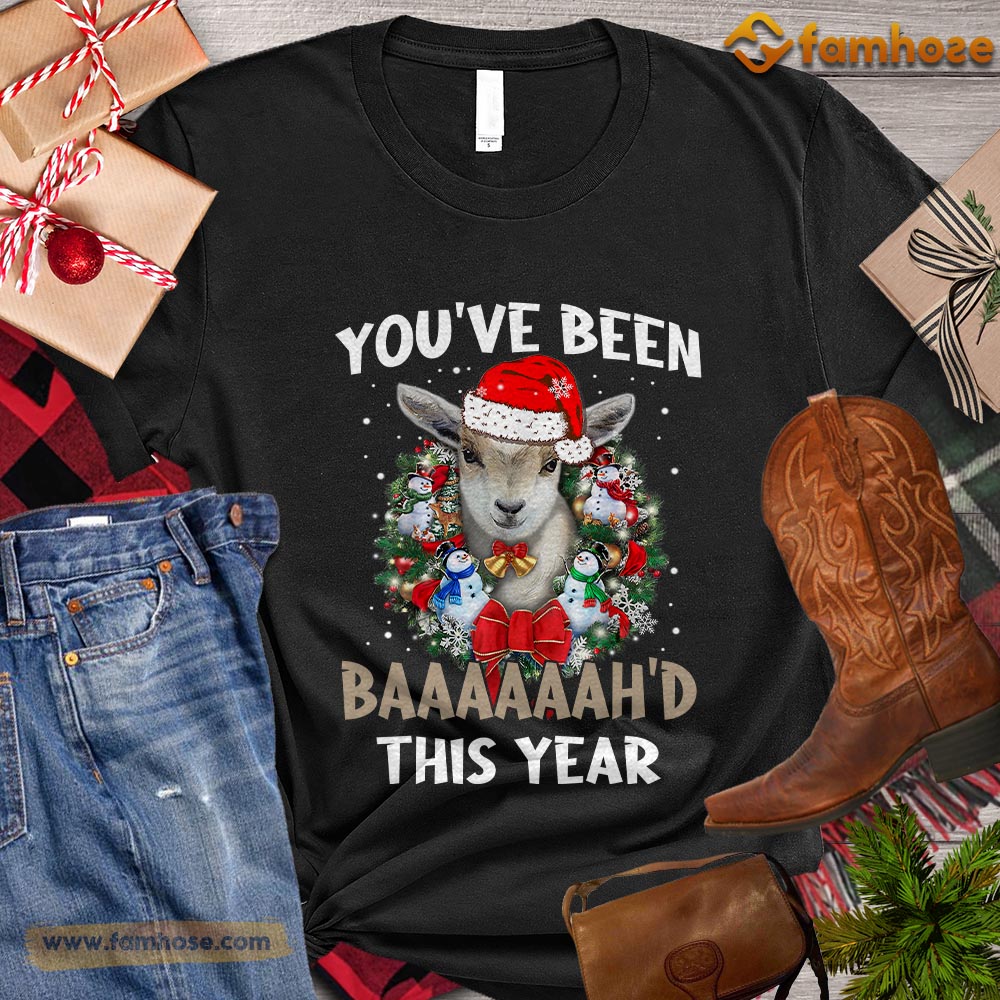 Goat Christmas T Shirt Funny Christmas Gift For Goat Lover Goat Christmas T Shirt Funny Christmas Gift For Goat Lover