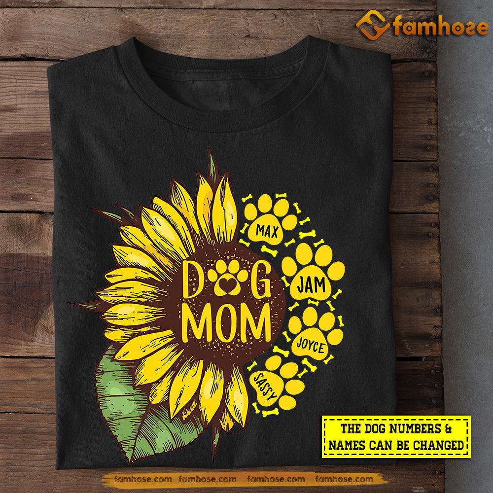 Personalized Dog Mom T-shirt, Dog Mom, Mother's Day Gift For Dog Lovers, Dog Owners, Dog Mom Tees