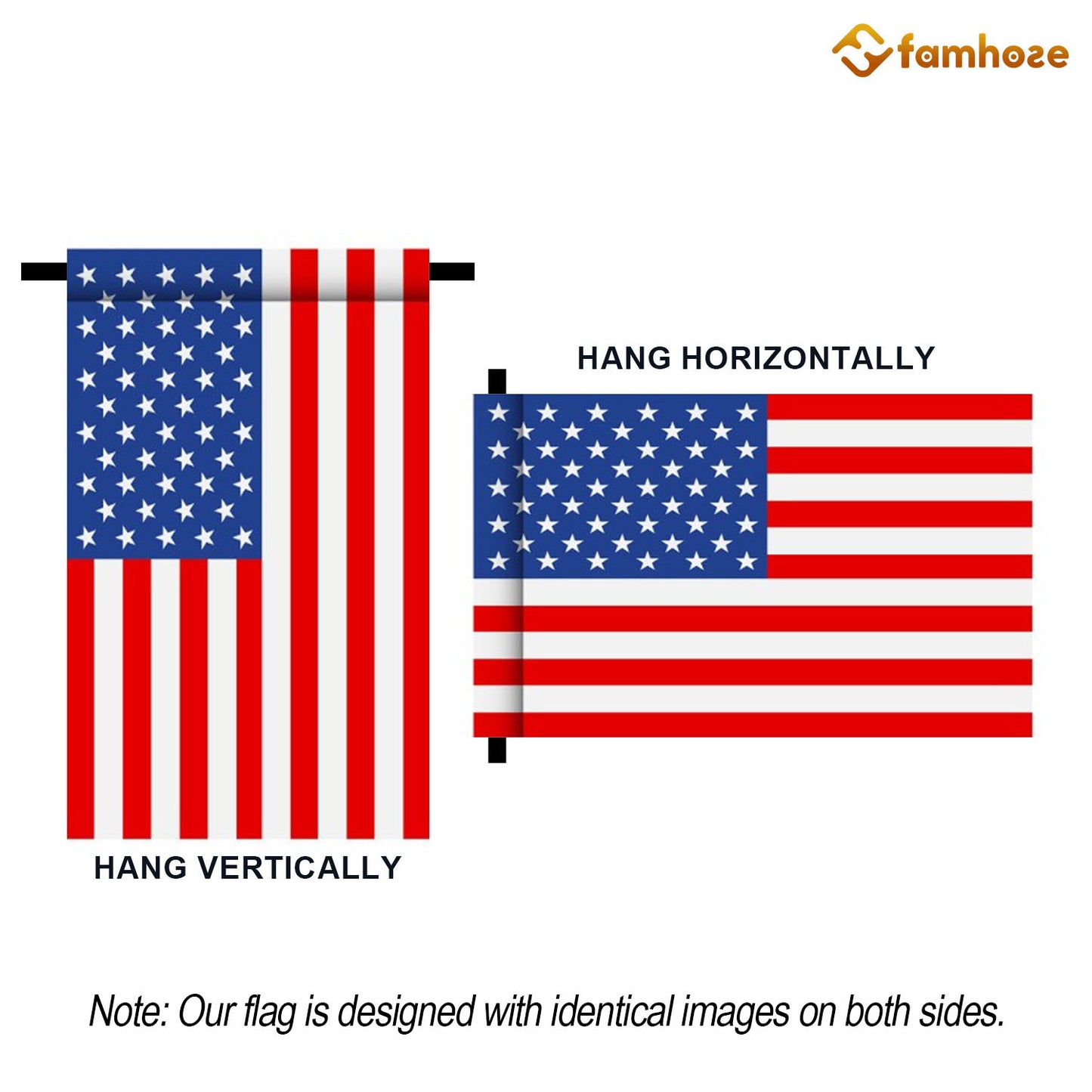 July 4th Flamingo American Garden Flag & House Flag, Independence Day Patriotic Flamingos USA Yard Flag Gift For Flamingo Lovers