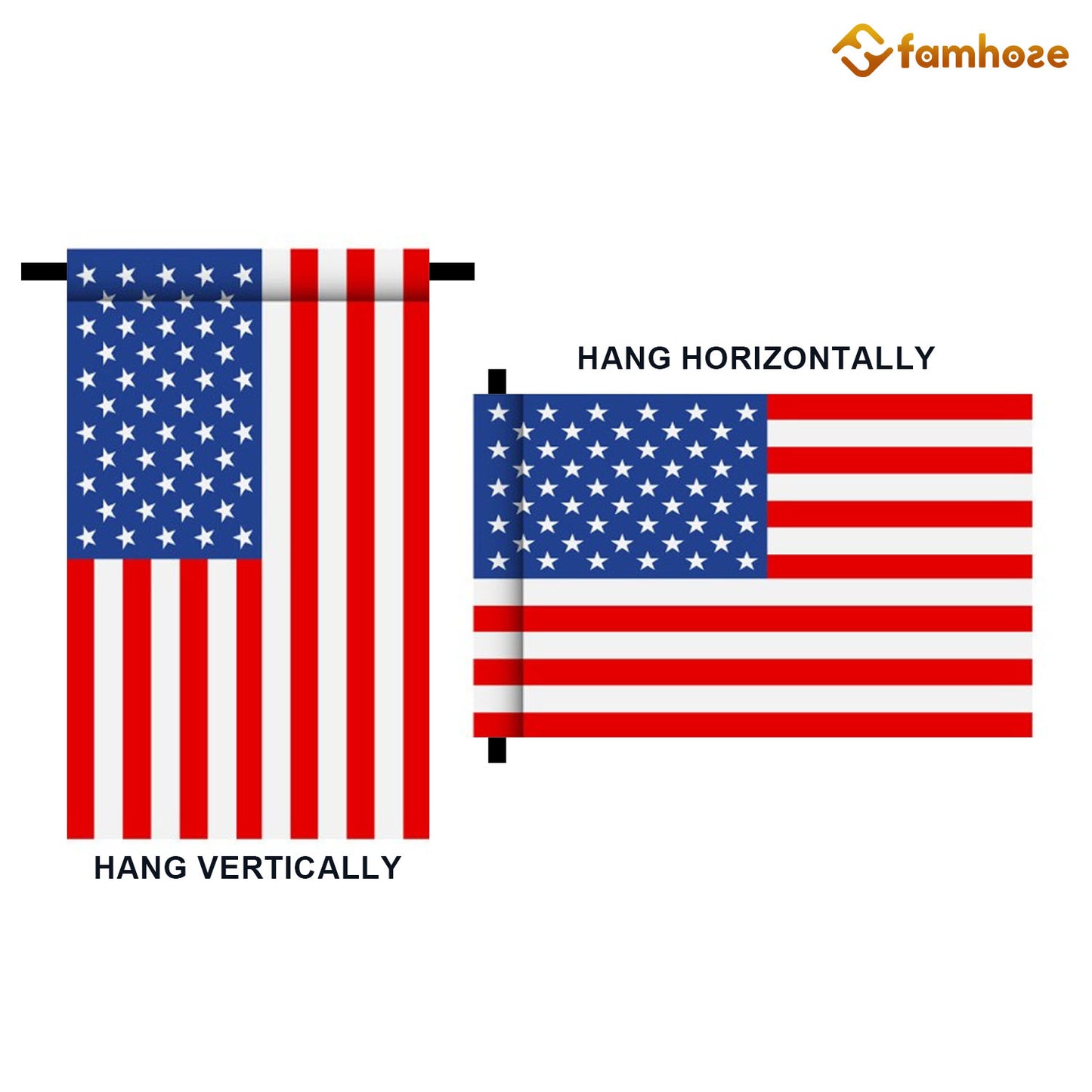 Personalized July 4th Hockey Men American Garden Flag House Flag, Independence Day Patriotic Hockey USA Yard Flag Gift For Hockey Lovers