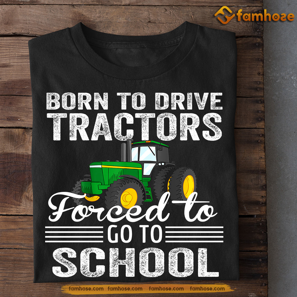 Back To School Funny Tractor T-shirt, Born To Play Tractor, Gift For Tractor Lovers, Gift For Famers