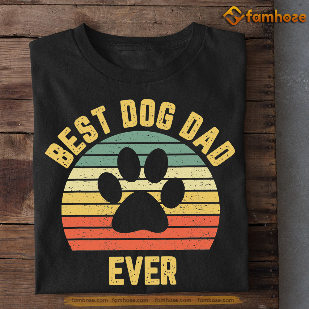 Vintage Dog T-shirt, Best Dog Dad Ever Gift For Dog Lovers, Dog Owners, Dog Tees