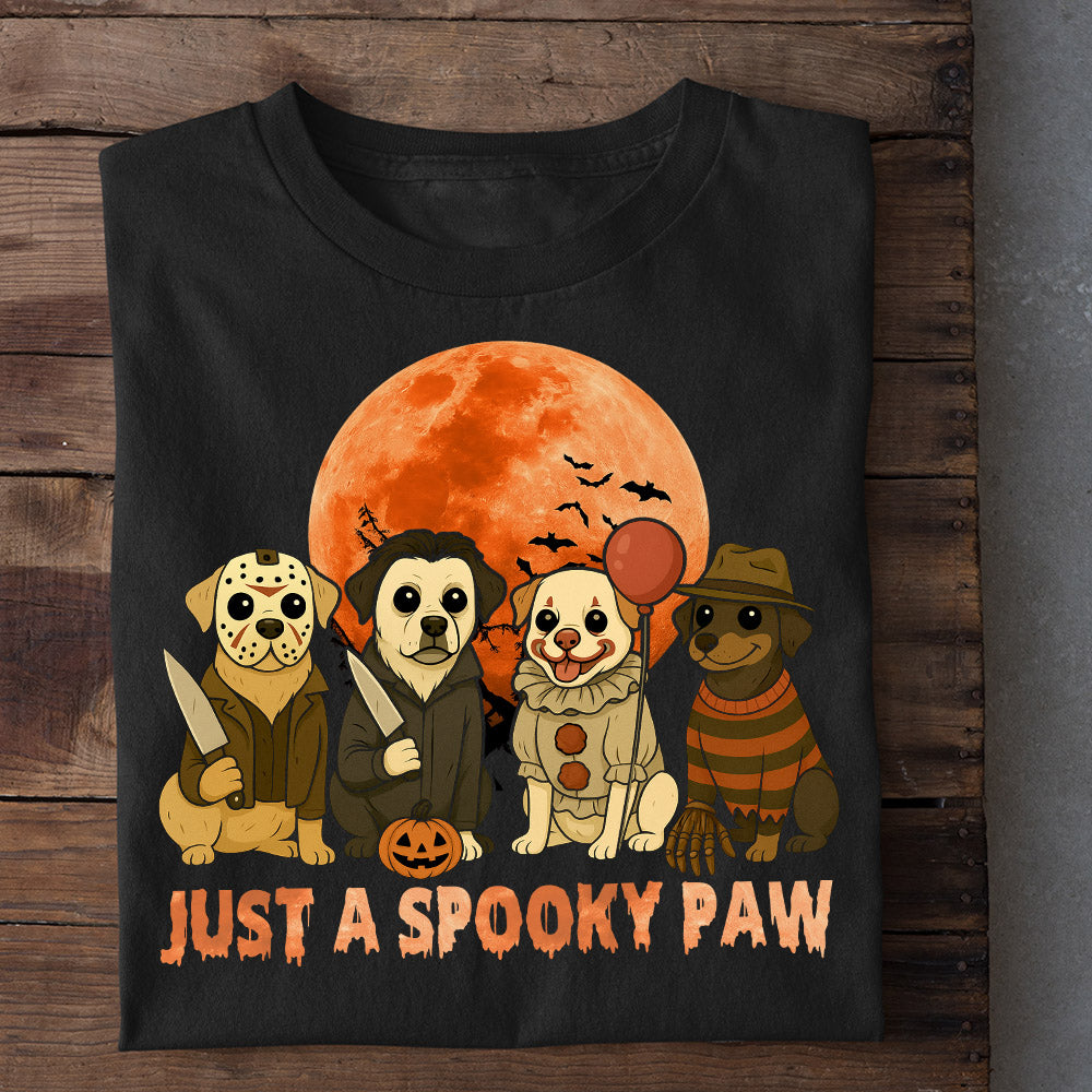 Funny Halloween Dog T-shirt, Just A Spooky Paw, Spooky Season Gift For Dog Lovers