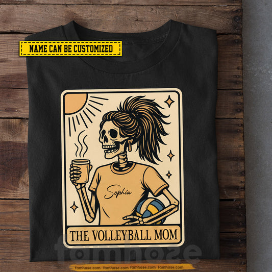 Funny Personalized Halloween Volleyball T-shirt, The Volleyball Mom Tees Spooky Season Gift For Volleyball Lovers