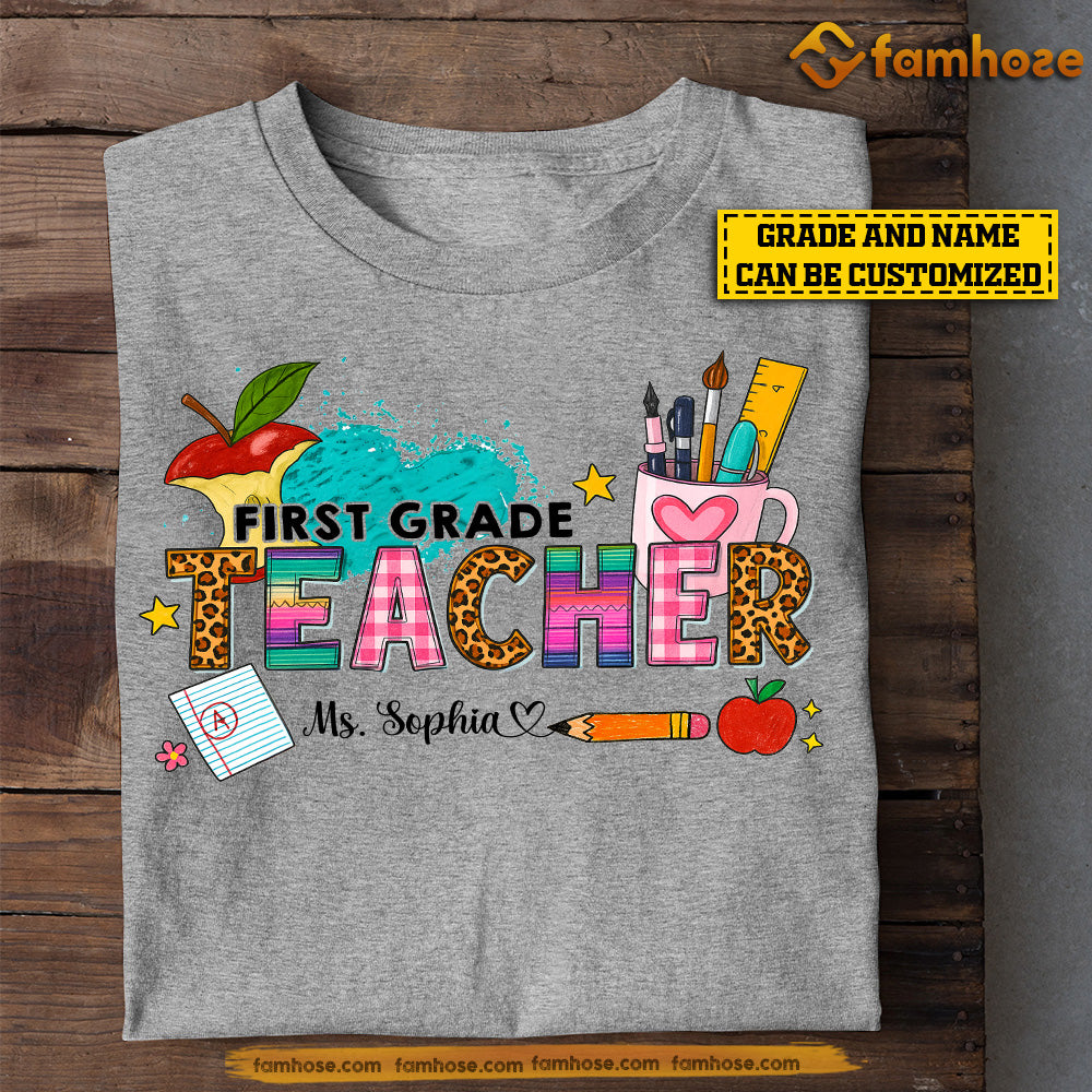 Personalized Teacher T-shirt, Teacher Tees Gift For Teacher Lovers