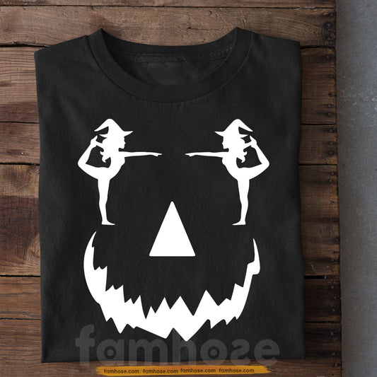 Halloween Gymnastic Witch T-shirt, Witchy Balance Tees Spooky Season Gift For Gymnastic Lovers
