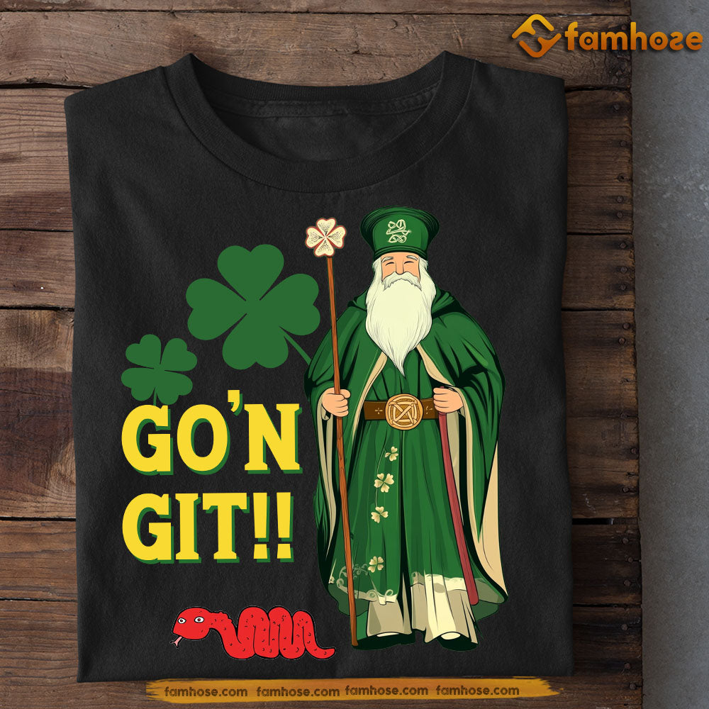 Funny Patrick's Day Shamrock T-shirt, Saint Patrick Go'n Git Tees Patrick's Day Gift For Saint Lovers