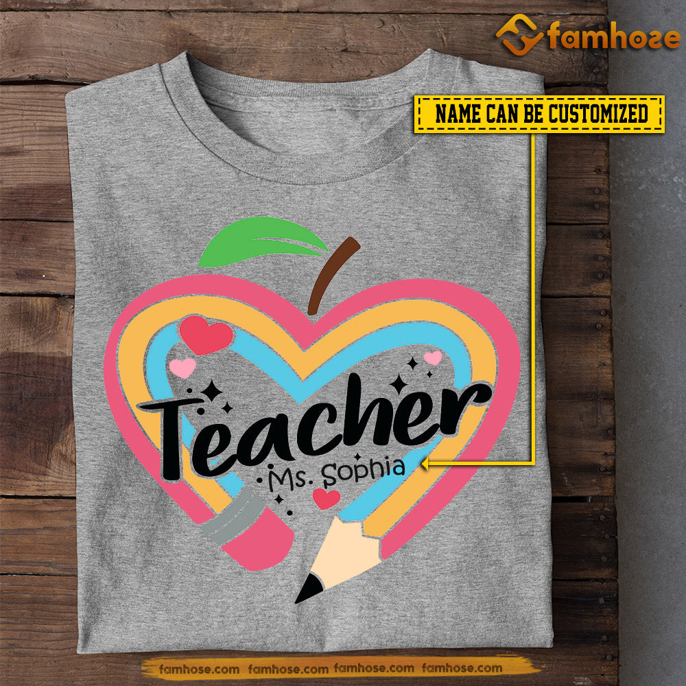 Personalized Teacher T-shirt, Teacher Tees Gift For Teacher Lovers