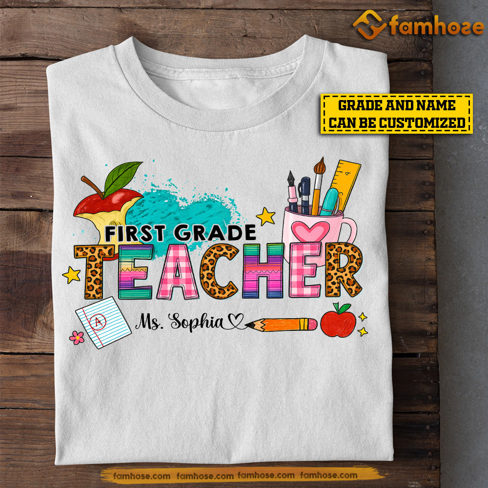 Personalized Teacher T-shirt, Teacher Tees Gift For Teacher Lovers